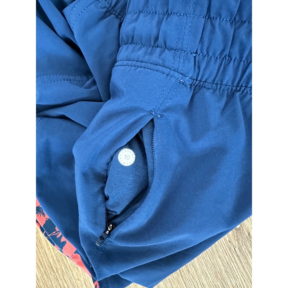 Lululemon Choose A Side Short 3" Efflorescent Dark Canyon Onyx Blue Size 10 - Picture 9 of 9